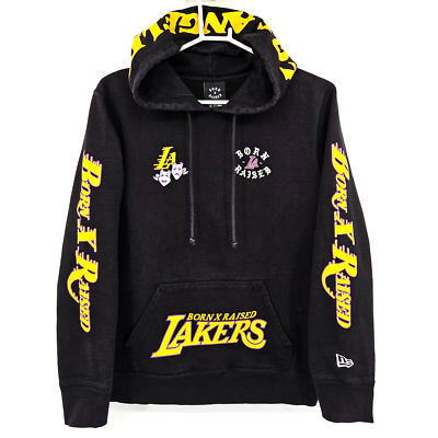 Born X Raised New Era Los Angeles LA Lakers Hoodie Sweatshirt 
