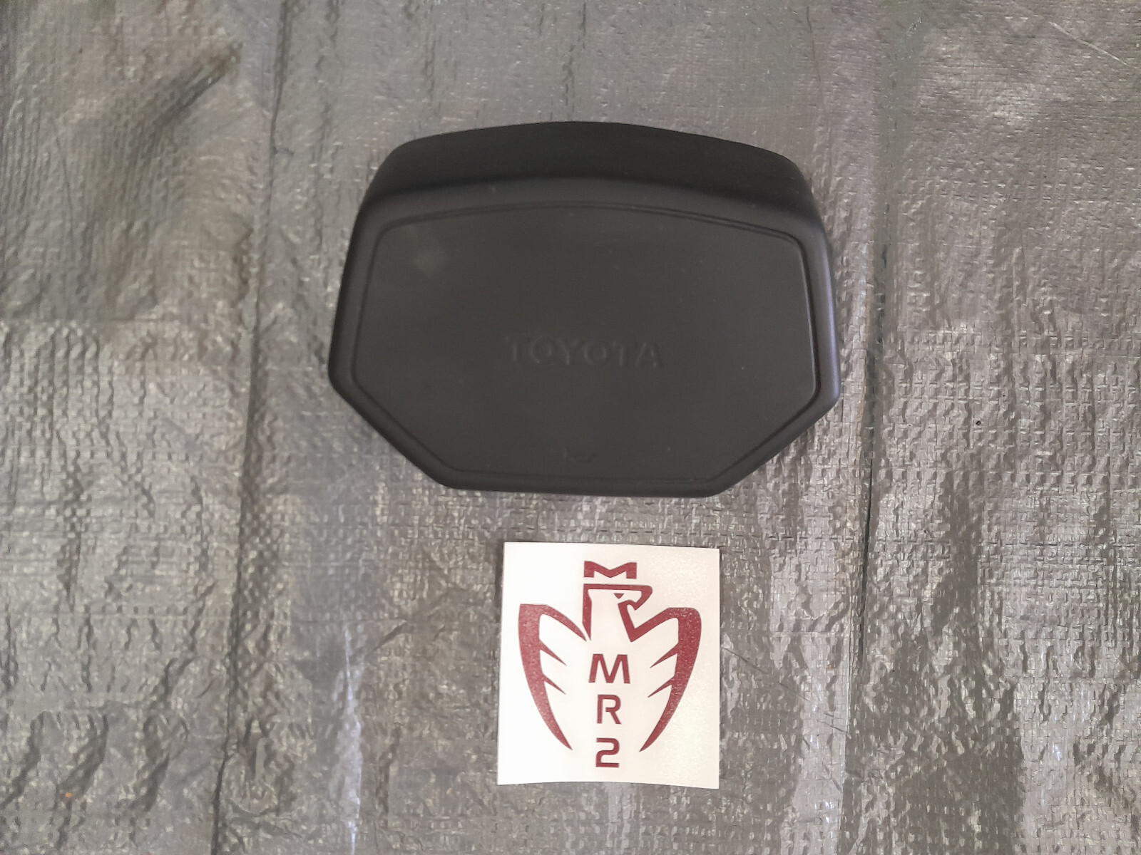 85 86 Toyota MR2 Horn Pad  CENTER STEERING WHEEL COVER TRIM OEM BLACK 1985 AW11