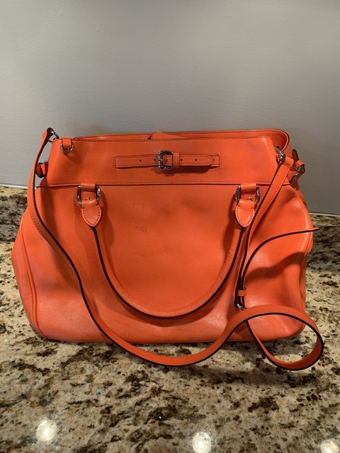 ralph lauren orange handbag
