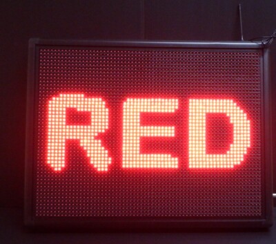 Led Ebay Sign LED Sign Programmable LED Scrolling Sign Red Colour Message Board WIFI ...