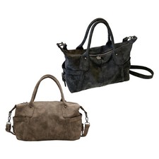 Borsa per spalla in pelle scamosciata da donna per la borsa per spogliarello