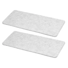 2Pcs Felt Base Shaper, 13 x 6 Inch Rectangle Bag Bottom Shaper, Light Gray