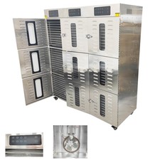90 Layers Fruits Vegetables Hot Dryer Food Dehydrator Machine 220V 9 Doors 7600W
