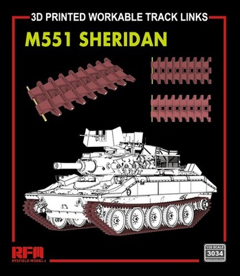 RYEFIELD 3034 1/35 M551 SHERDAN 3D Print Workable Track Links