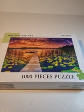 1000 Piece Jigsaw Puzzle Sunset Dock Landscape Over water NEW Sealed