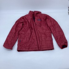 Patagonia jacket kids, red, size 10, made in Vietnam,