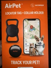 Track Your Pet! AirPet Locator Tag Works With Apple Find My - New in Box!
