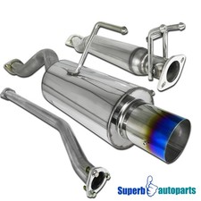 Fits 2002-2006 Acura Rsx Base 2.0l Dc5 4 Burnt Tip Catback System