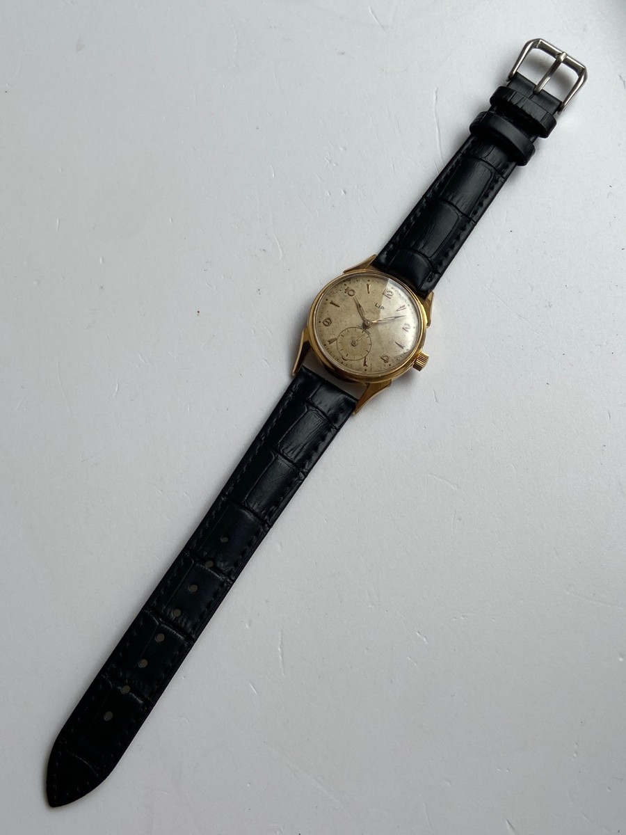 Montre Mécanique LIP Calibre 253-1552 – Fabriqué En France, Boîtier Plaqué Or, Cadran Tacheté – Occasion Fonctionnelle