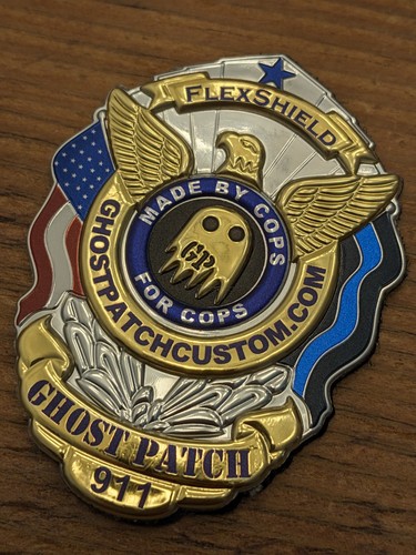 SHOT Show Ghost Patch FlexShield 911 Tactical Police Badge PVC Patch