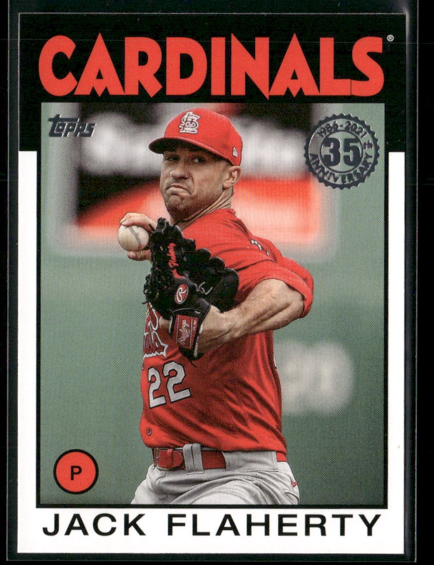 2021 Topps #86B-73 Jack Flaherty 1986 Topps Baseball 35th Anniversary (Series 1)