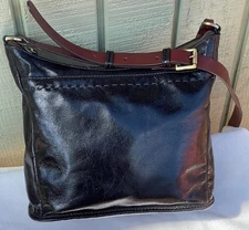 HOBO Aviva Black Vintage Hide Leather Bag Crossbody Hobo Original International