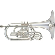 Yamaha YMP-204MS Series Marching F Mellophone Silver New, unused
