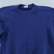 Vintage Lee Sweatshirt Small Blue Crewneck Pullover Midweight Cotton Blend USA