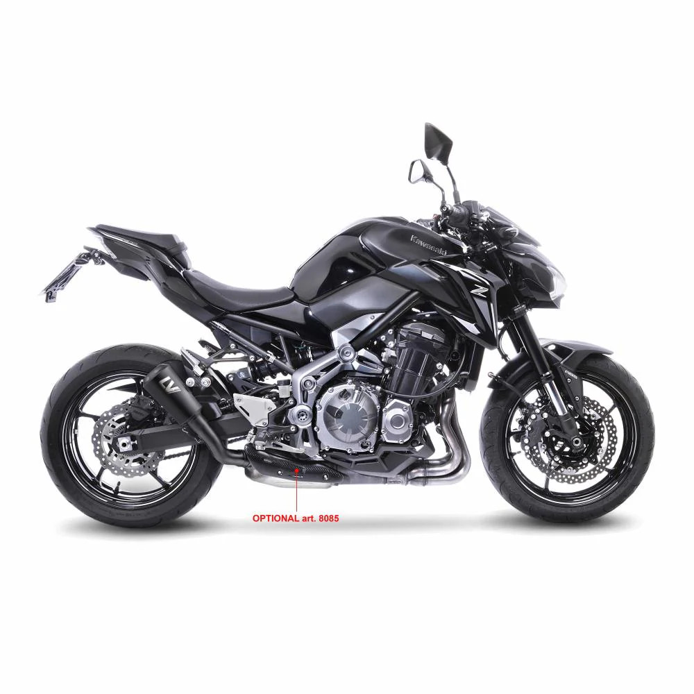 Pot d'échappement noir LV-10 homologué pour Kawasaki Z900 performance route