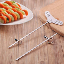 2 cuchillos en espiral cortador en espiral acero inoxidable verduras patata pepino Giovanni NUEVO