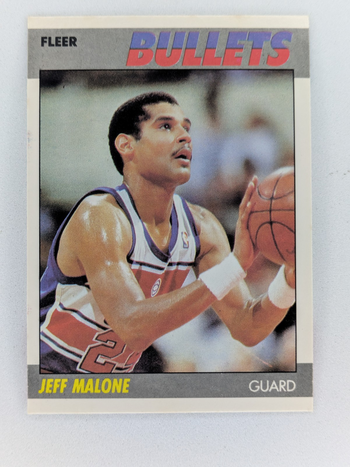 1987-88 Fleer #67 Jeff Malone Washington Bullets Card