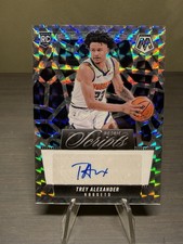 2024-25 Panini Mosaic #RS-ALX Trey Alexander Rookie Scripts Mosaic Prizm (RC AU)