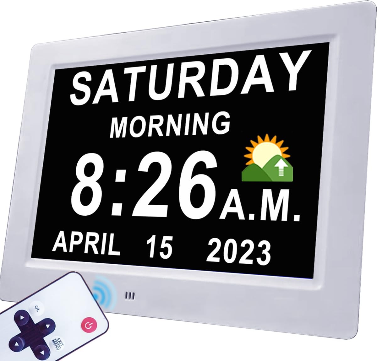 【2025 New】19 Alarms Digital Clock with Auto DST, Talking Time, 20 Custom Remi...