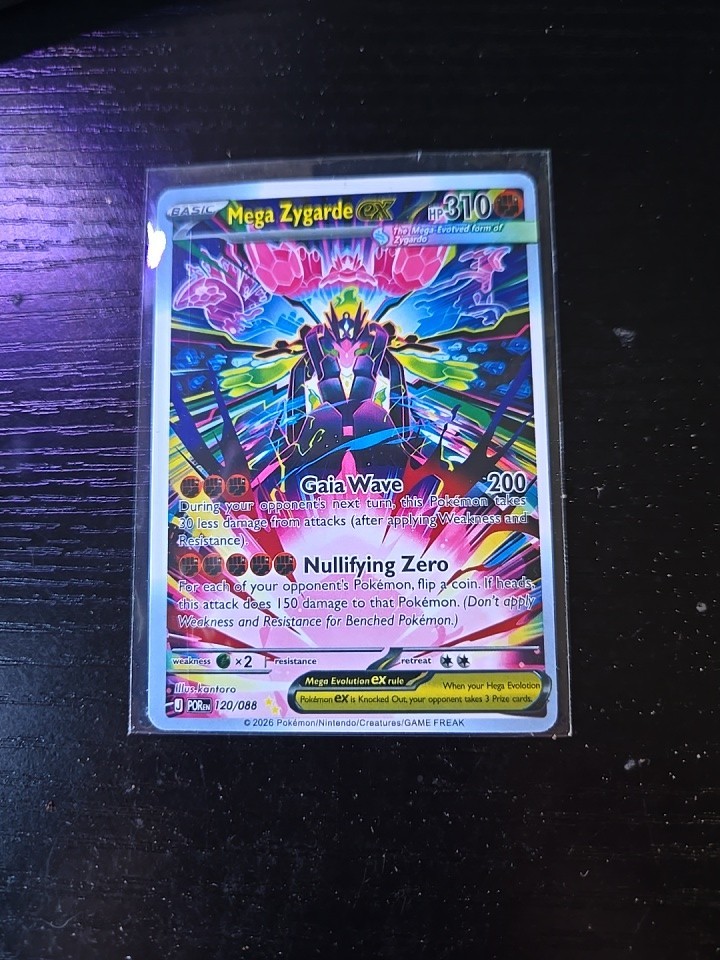 (Faux) Mega ZYGARDE EX SPECIAL ILLUSTRATION RARE 120/088 Pokemon TCG