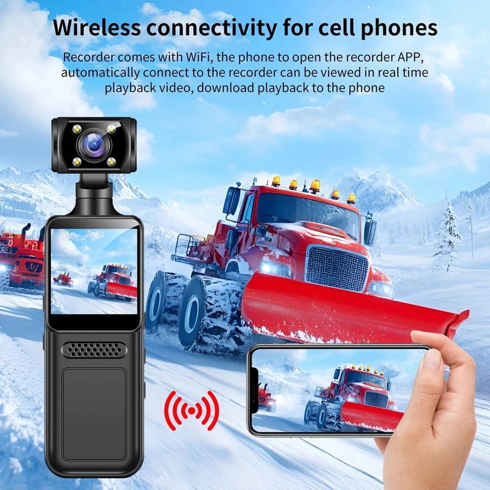 1X(4K  Action Kamera  Sport Camcorder Cam 180° Drehbar  Wifi Kamera Tragbar5743 - Bild 3 von 4