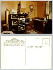 Harding Home Kitchen Postcard Marion Ohio Warren G. President Curteichcolor