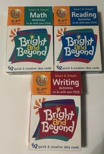 Bright And Beyond Activities Cards Lot Of 3 Packs Grades K-3 Home Schooling EUC