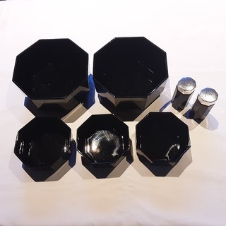 Arcoroc octime 5 Schüsseln Salz und Pfefferstreuer