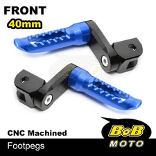 BOB 40mm Lower Rider Footpegs BLUE For Suzuki GSXR 600 11 12 13 14 15 16 17
