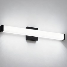LED 25 inch 14W Bathroom Vanity Light Black Wall Bar Lights Fixture Over Mirror