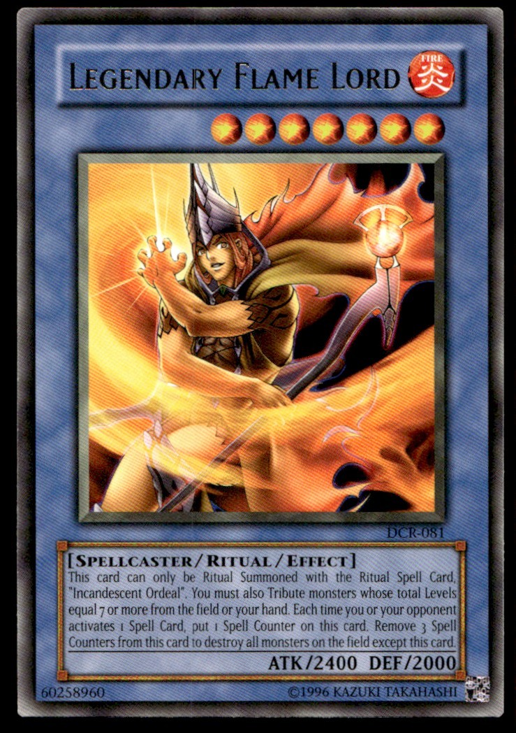 Legendary Flame Lord - DCR-081 - YuGiOh| Buy 2 Get 1 Free
