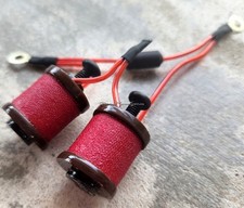 1" 8-32 Tattoo Machine Parts Coils 8 Wrap Brown Washers Candy Red wires Handmade