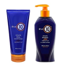 It's a 10 Haircare Miracle Shampoo plus Keratin, 10 oz. and Deep Conditioner, 5