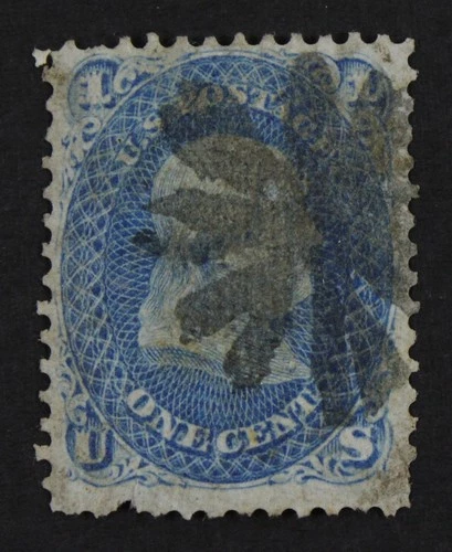 CKStamps: US Stamps Collection Scott#92 1c Franklin Used CV$425