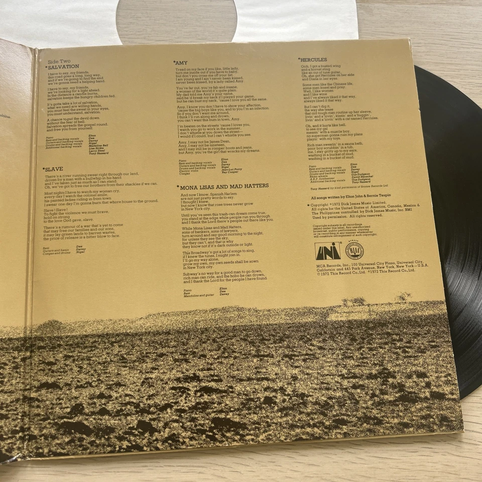 ELTON JOHN "Honky Chateau LP Original 1972 UNI First Pressing Vinyl LP Record - Image 2 of 4