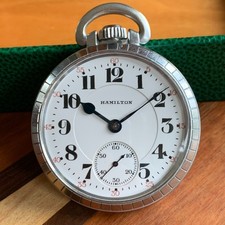 1924 Hamilton Grade 992 16S 21 Jewels Railroad Pocket Watch - Serviced