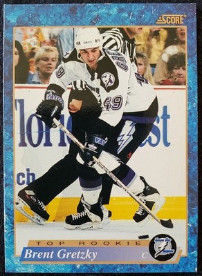1994 Brent Gretzky (RC) Tampa Bay Lightning NHL Score Pinnacle Rookie Card #606