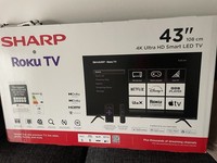 Sharp 4T-C43HJ4225KB 43-inch LED 4K Ultra HD Smart TV with Bluetooth and WiFi