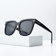Tom Ford Sari TF690 Sunglasses Black Dark Gray Women 53mm New