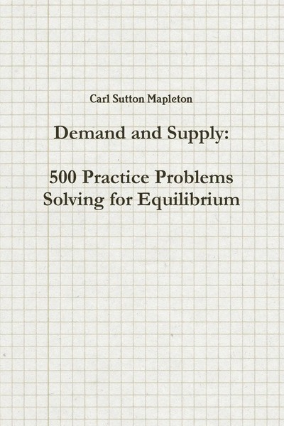 Carl Sutton Mapleton | Demand And Supply | Taschenbuch | Englisch (2018)-image