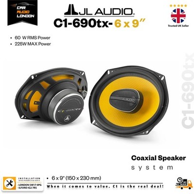 JL Audio C1-690tx 6x9'' 3-Wege Koaxial-Auto-Lautsprecher 60 W RMS leistungsstarke Höhen Bass