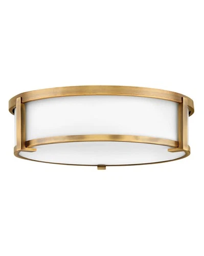 Hinkley Lighting 3243 Lowell 3 Light 16"W Flush Mount Drum - Bronze - Picture 1 of 12