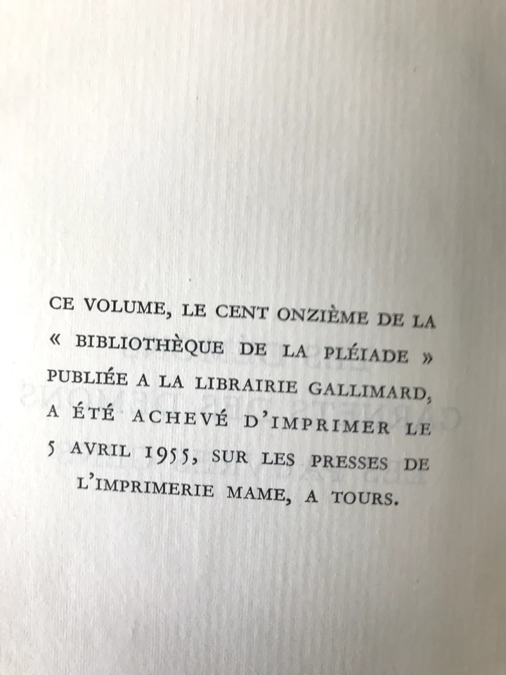 LA PLÉIADE      DOSTOÏEVSKI         LES DÉMONS           1955 - Photo 4/4