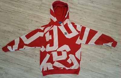Adidas Originals Bold Age Red White Hoodie