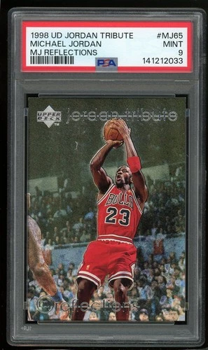 1998 Upper Deck Jordan Tribute MJ Reflections Michael Jordan #MJ65 PSA 9 Card