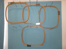 Melco Embroidery jacket back wooden hoops