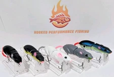 SLICKLINE Floating Jointed Rattling Mouse Swimbait Fishing Lure Bass 5 COLORS