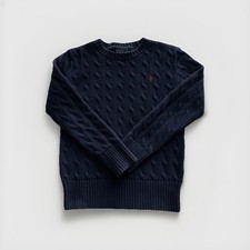 Polo by Ralph Lauren Childrens Sweater NavyCable Knit Blue Size small 8 c