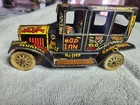 VINTAGE 1950s LOUIS MARX OLD JALOPY TIN LITHOGRAPHED WIND UP CAR