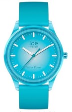Ice-Watch ICE 017769 solar power Blue Planet Medium Uhr Silikon hellblau Neu